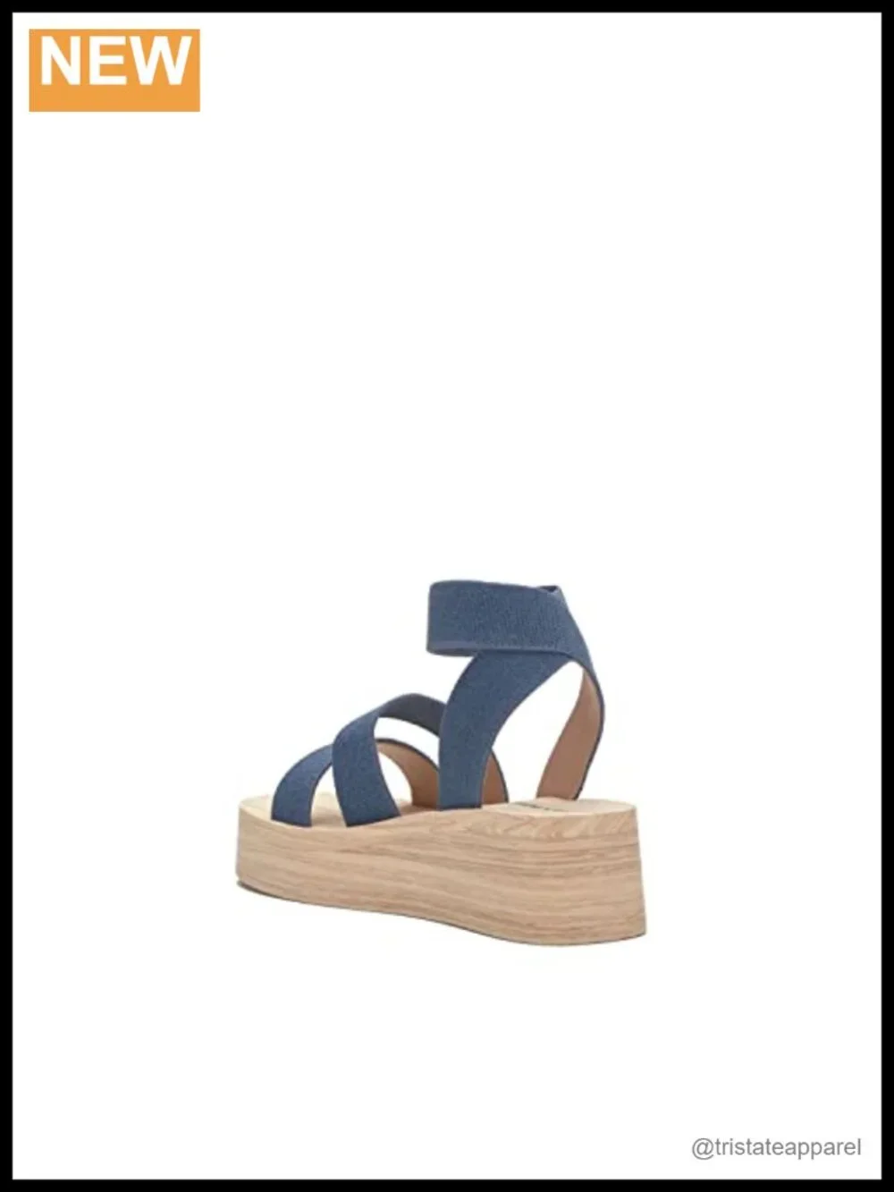 Platform Sandal Textile Ankle Strap Open Toe Casual Summer Beach Wear